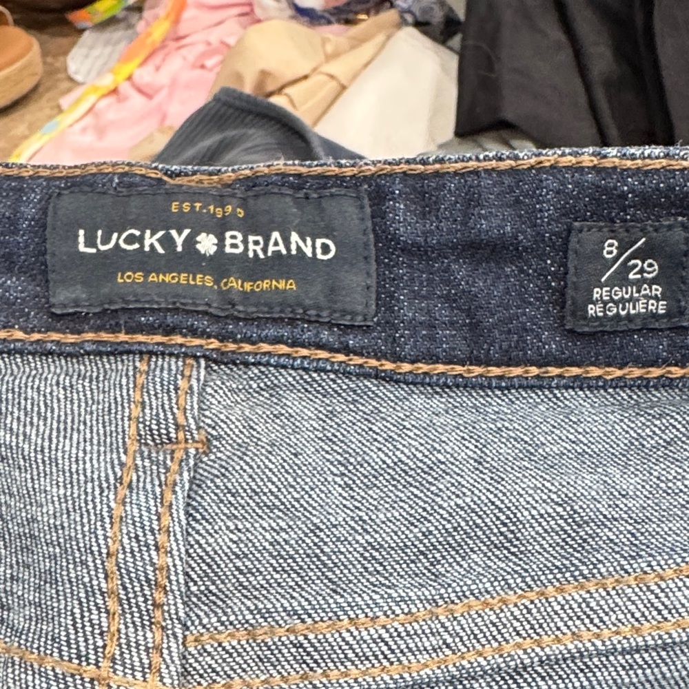 Lucky Brand Men's Dark Blue Straight Jeans